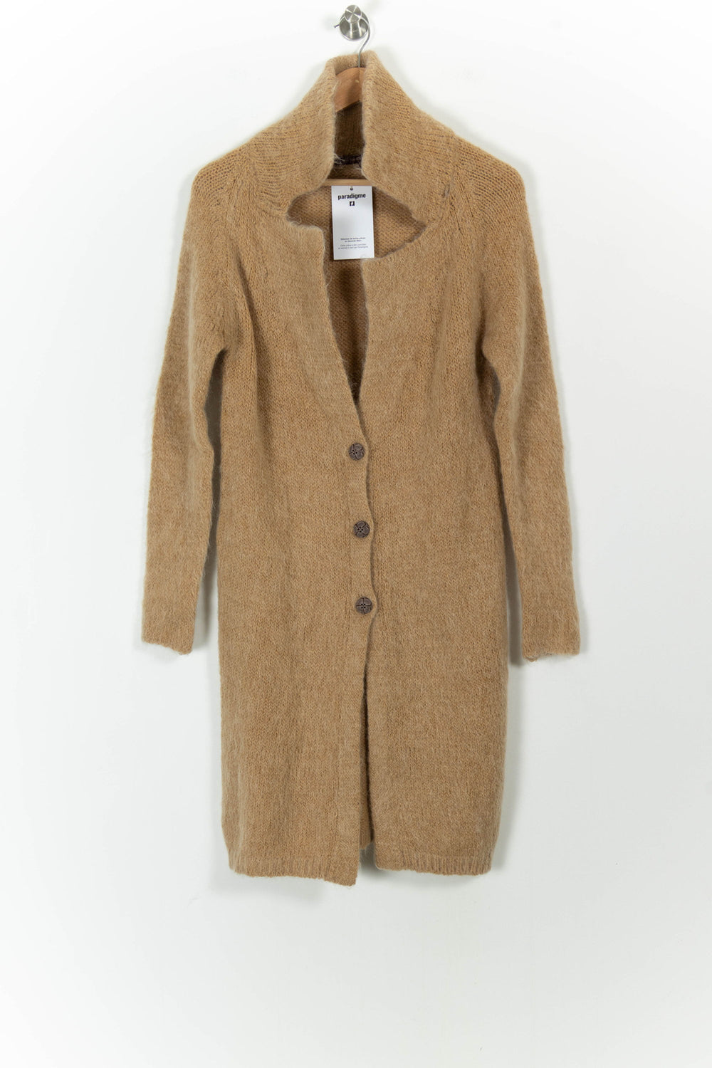 Gilet Long Beige - Taille XS/34 de la marque La Fée Maraboutée | PARAD101396 - Vendu par Paradigme - Image 2