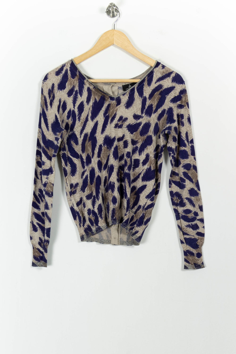 Pull Bleu et Beige - Taille S/36 de la marque One Step | PARAD101398 - Vendu par Paradigme - Image 2
