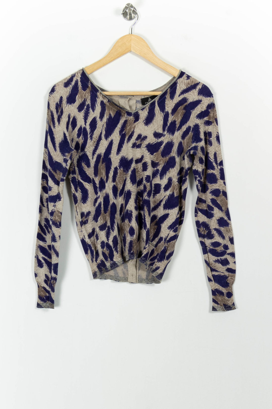 Pull Bleu et Beige - Taille S/36 de la marque One Step | PARAD101398 - Vendu par Paradigme - Image 2
