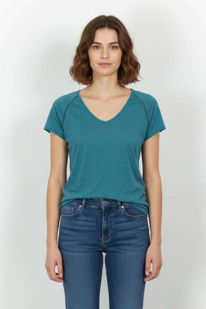 Tee-shirt Bleu - Taille S/36 de la marque Comptoir des Cotonniers | PARAD101399 - Vendu par Paradigme - Image 1