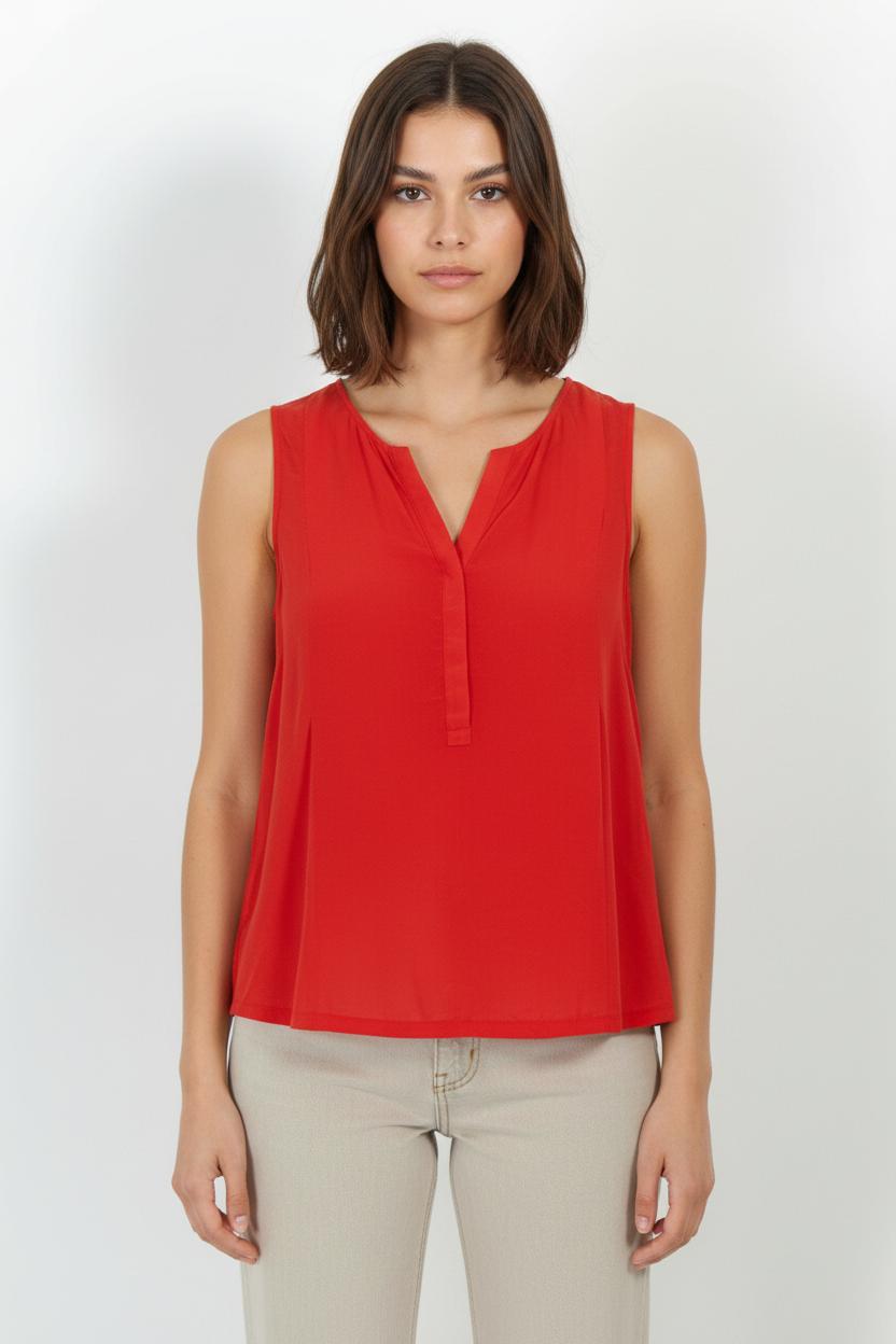 Débardeur Rouge - Taille S/36 de la marque Comptoir des Cotonniers | PARAD101401 - Vendu par Paradigme - Image 1