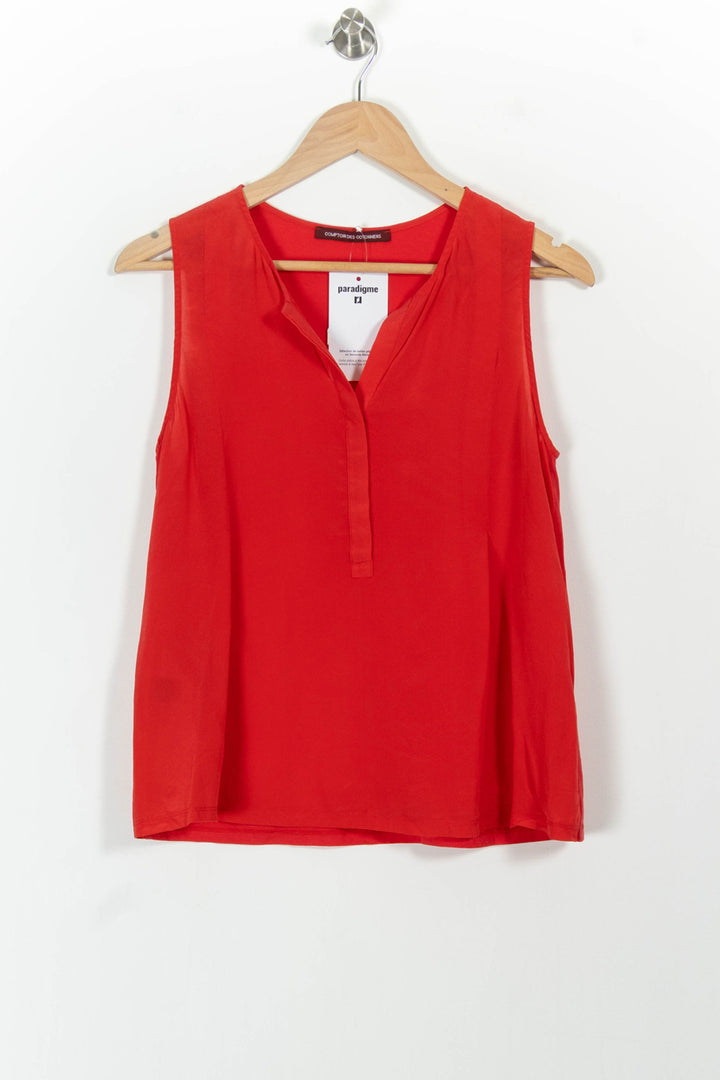 Débardeur Rouge - Taille S/36 de la marque Comptoir des Cotonniers | PARAD101401 - Vendu par Paradigme - Image 2