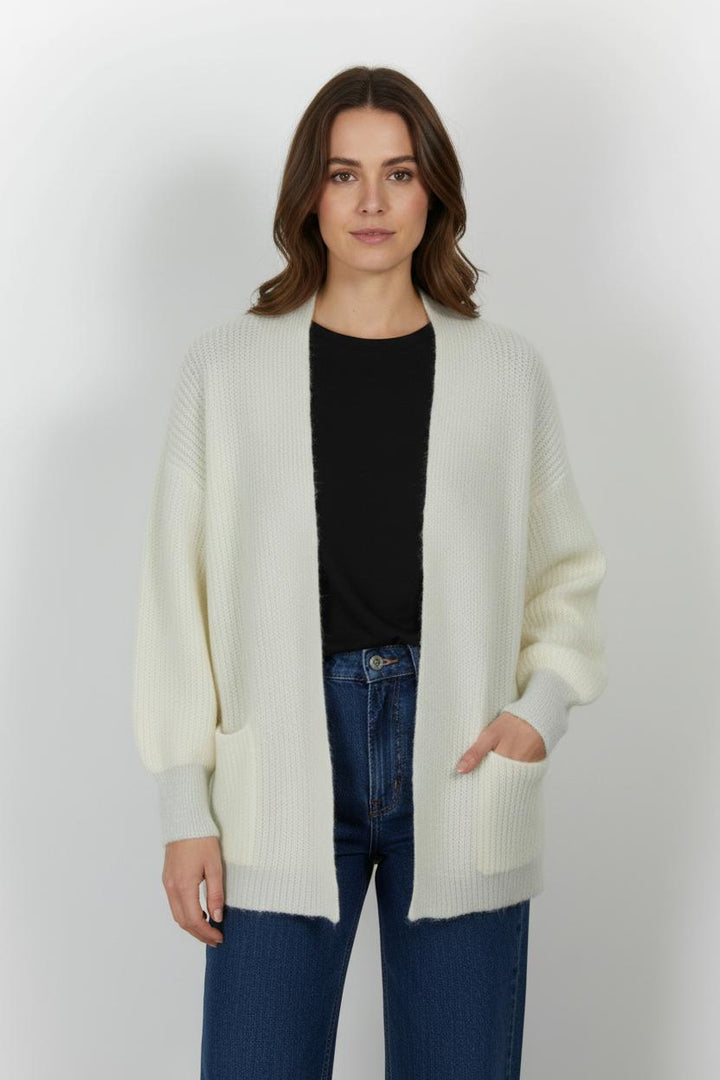 Cardigan Blanc et Gris - Taille S/36 de la marque IKKS | PARAD101402 - Vendu par Paradigme - Image 1