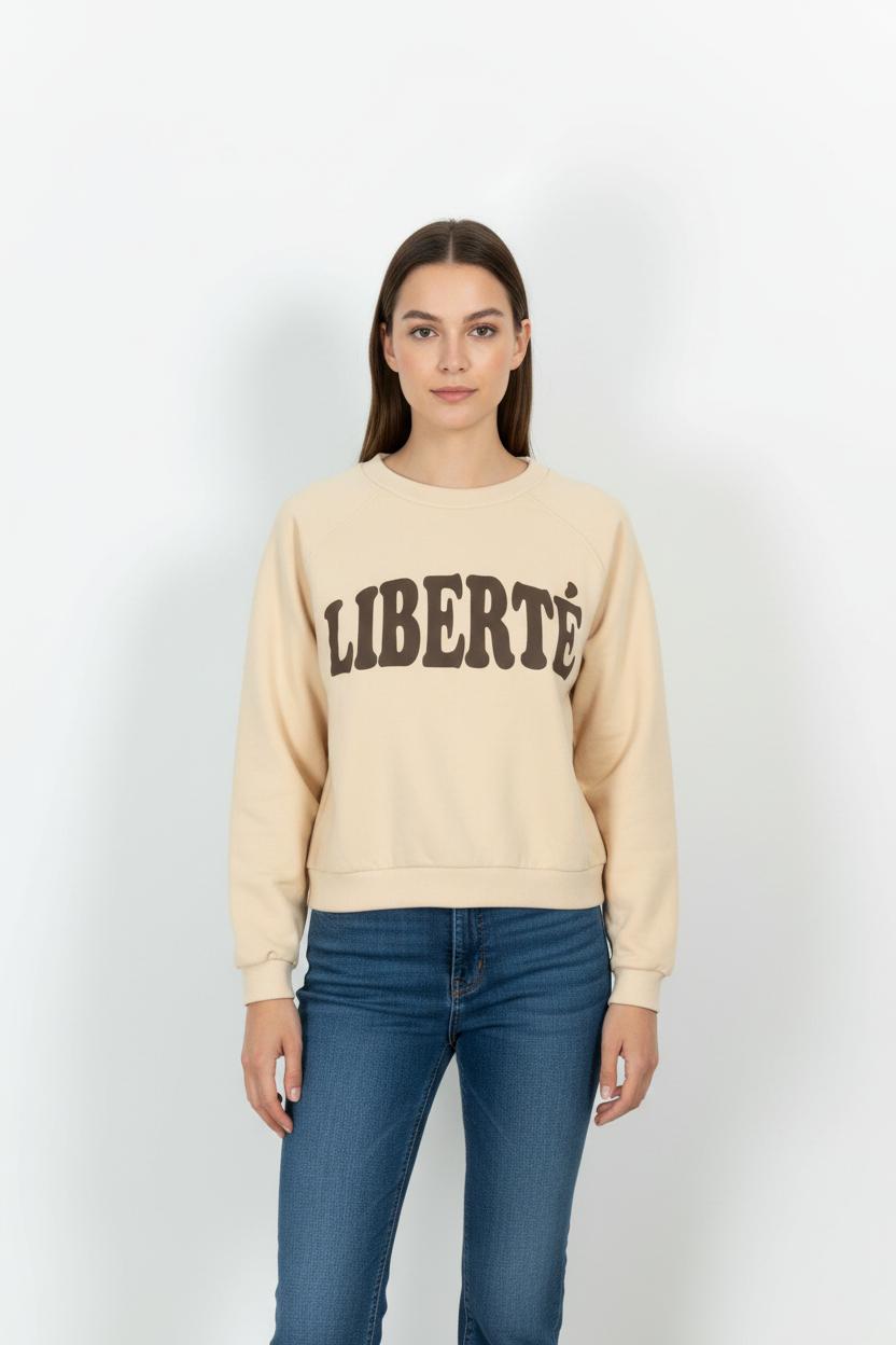 Sweatshirt Beige - Taille L/40 de la marque Emile & Ida | PARAD101404 - Vendu par Paradigme - Image 1