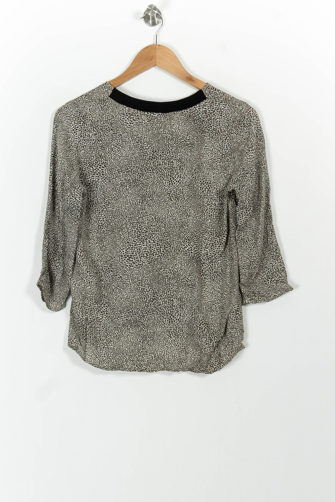 Blouse Beige et Noire - Taille M/38 de la marque I.Code | PARAD101405 - Vendu par Paradigme - Image 4