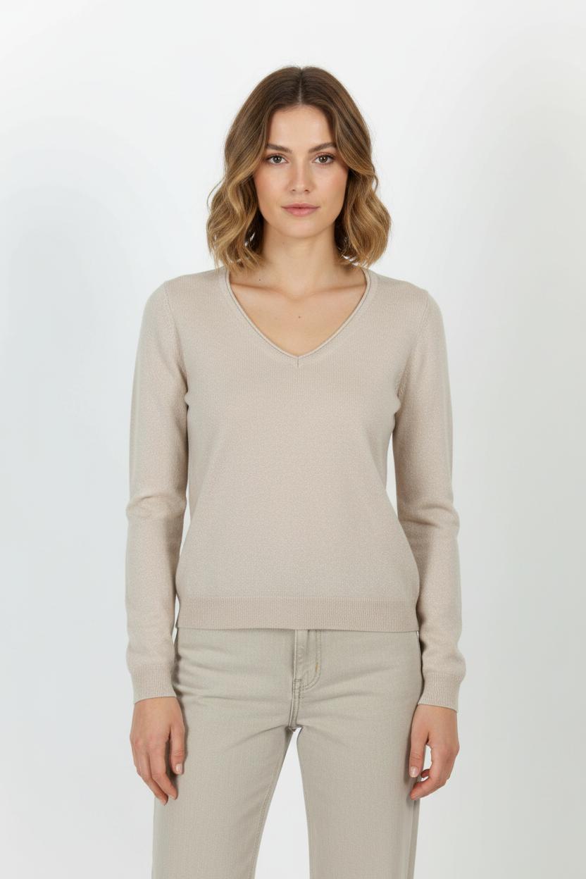 Pull Beige - Taille S/36 de la marque Maison 123 | PARAD101406 - Vendu par Paradigme - Image 1