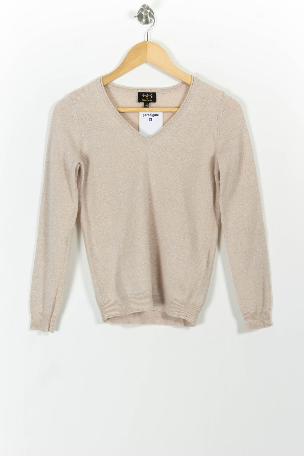 Pull Beige - Taille S/36 de la marque Maison 123 | PARAD101406 - Vendu par Paradigme - Image 2