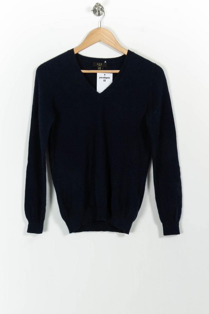 Pull Bleu - Taille M/38 de la marque IKKS | PARAD101411 - Vendu par Paradigme - Image 2