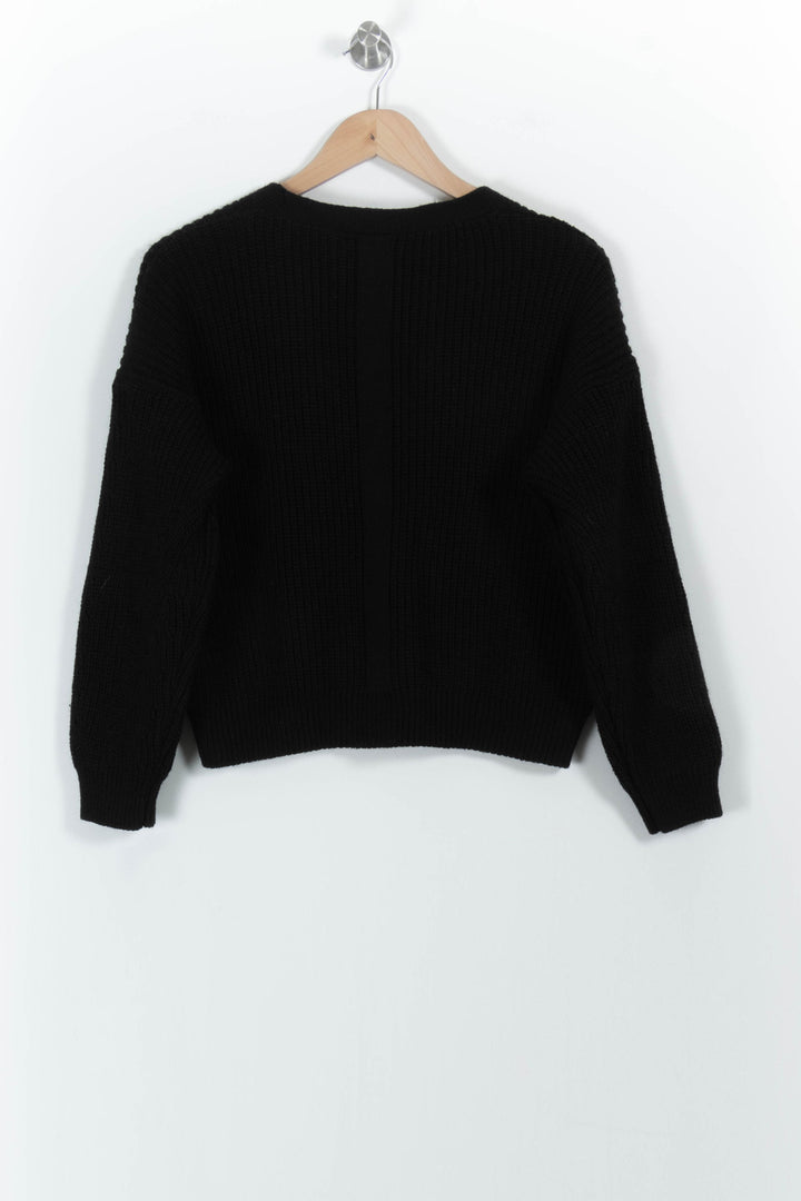 Cardigan Noir - Taille L/40 de la marque La Fée Maraboutée | PARAD101414 - Vendu par Paradigme - Image 4