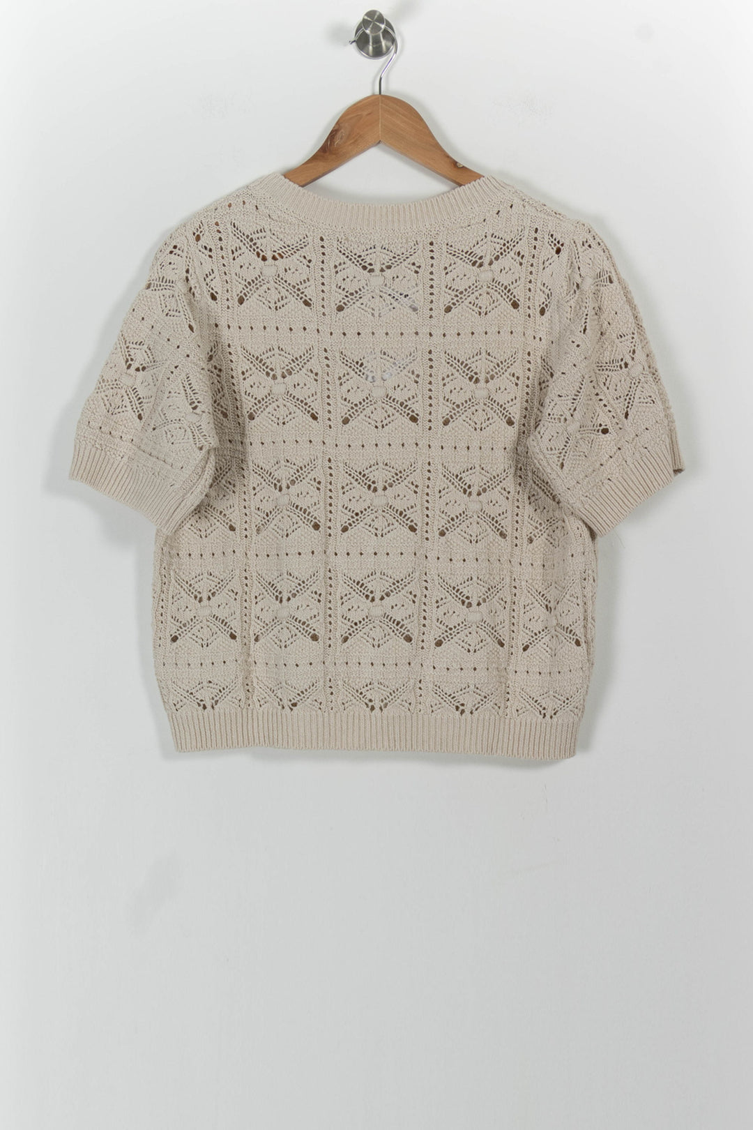 Pull Beige - Taille L/40 de la marque La Fée Maraboutée | PARAD101415 - Vendu par Paradigme - Image 4