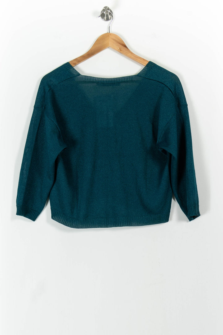 Cardigan Vert - Taille L/40 de la marque La Fée Maraboutée | PARAD101416 - Vendu par Paradigme - Image 4