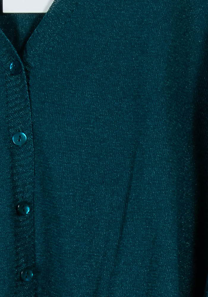 Cardigan Vert - Taille L/40 de la marque La Fée Maraboutée | PARAD101416 - Vendu par Paradigme - Image 3