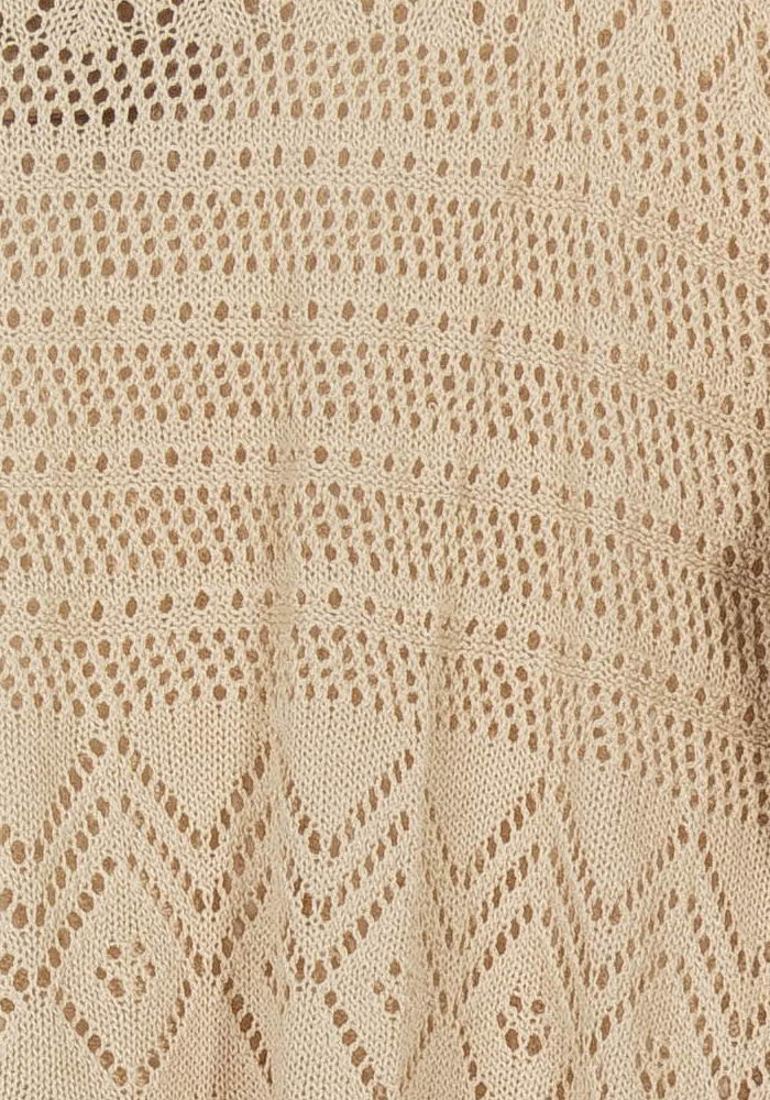 Pull En Maille Beige - Taille L/40 de la marque La Fée Maraboutée | PARAD101421 - Vendu par Paradigme - Image 3