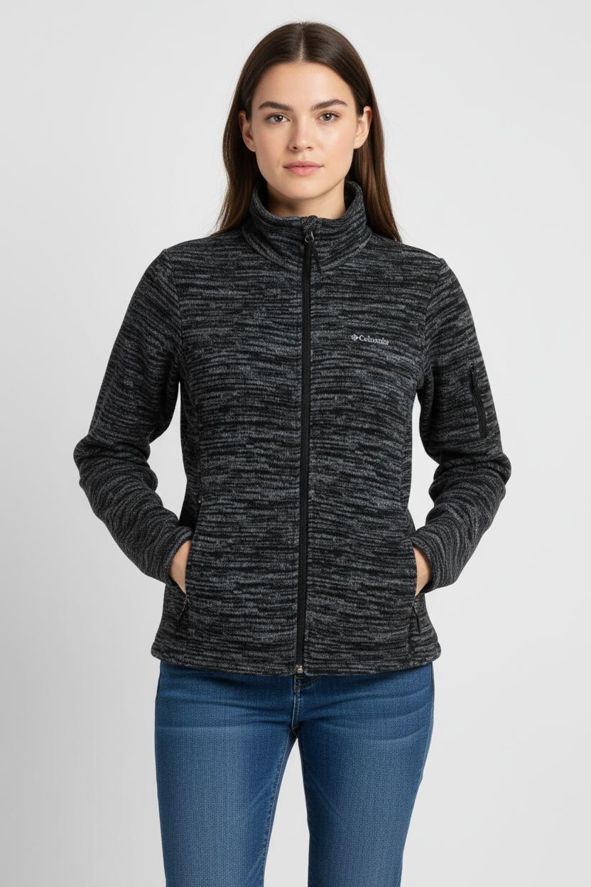 Veste Polaire Noire - Taille S/36 de la marque Columbia | PARAD101424 - Vendu par Paradigme - Image 1