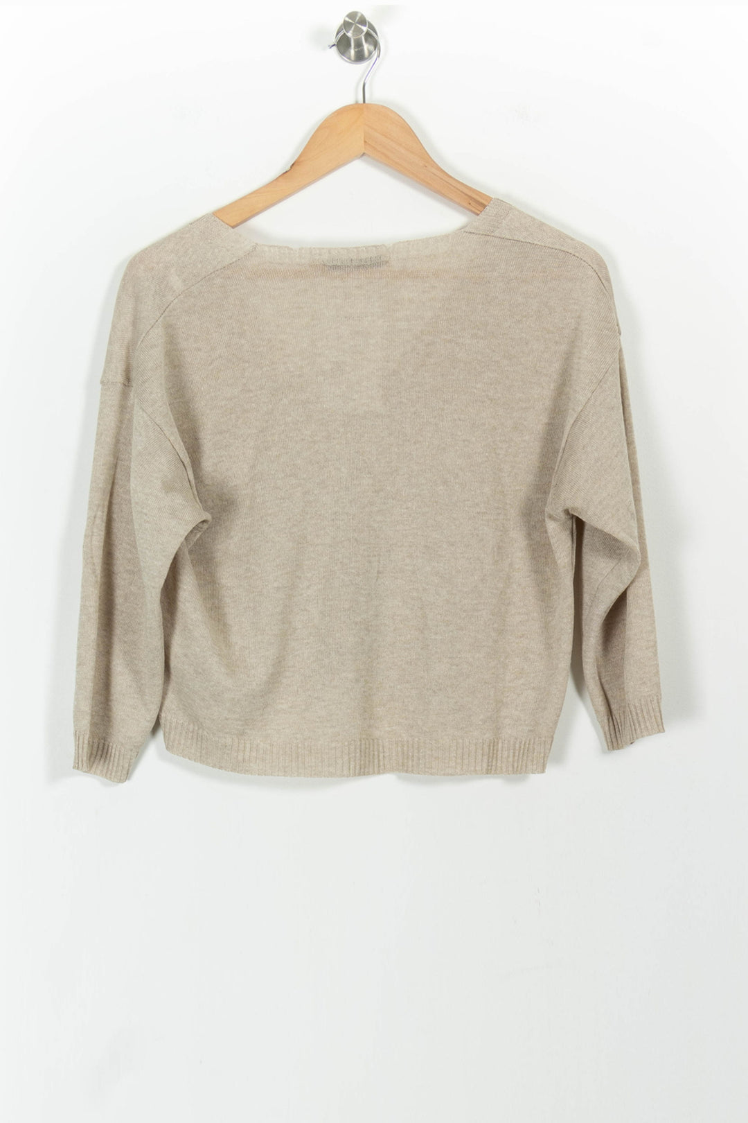 Cardigan Beige - Taille L/40 de la marque La Fée Maraboutée | PARAD101427 - Vendu par Paradigme - Image 4