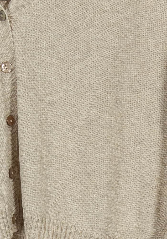 Cardigan Beige - Taille L/40 de la marque La Fée Maraboutée | PARAD101427 - Vendu par Paradigme - Image 3