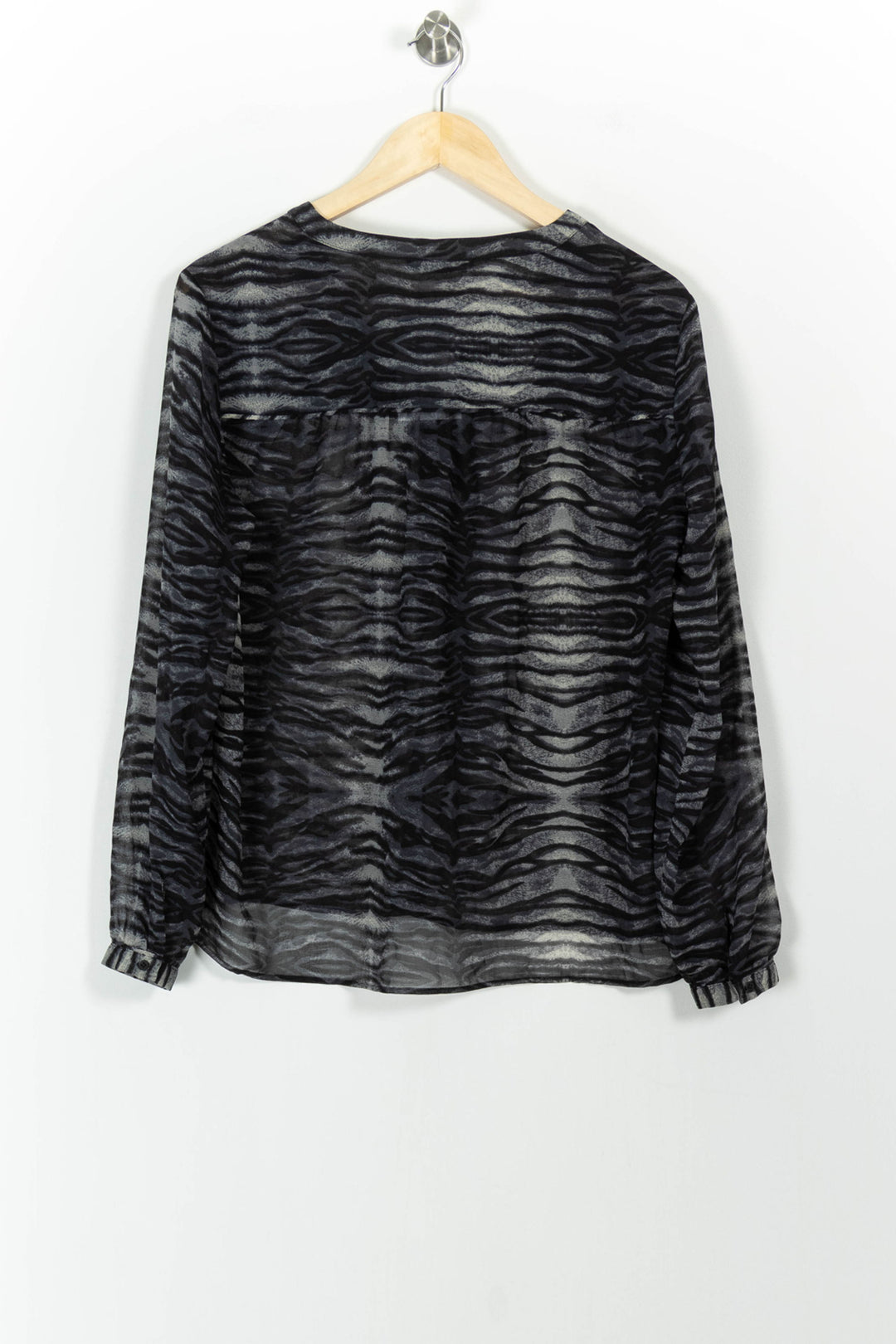 Blouse Grise et Noire - Taille M/38 de la marque ZAPA | PARAD101429 - Vendu par Paradigme - Image 4