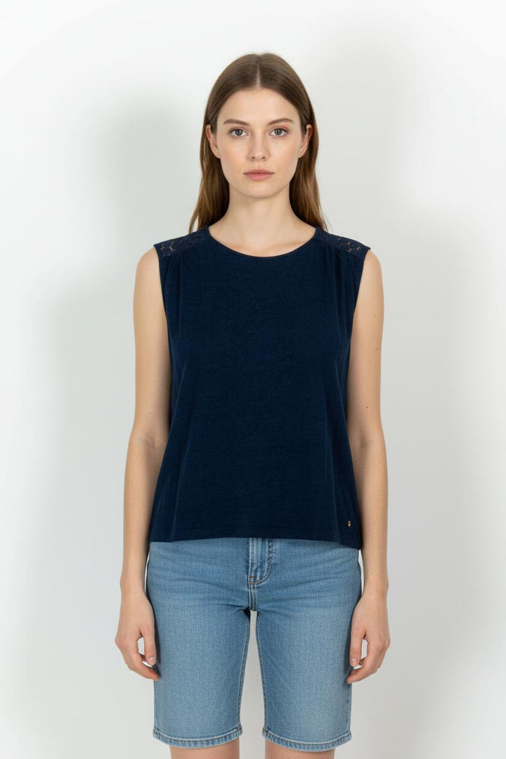 Débardeur Bleu - Taille XS/34 de la marque Des petits hauts | PARAD101437 - Vendu par Paradigme - Image 1