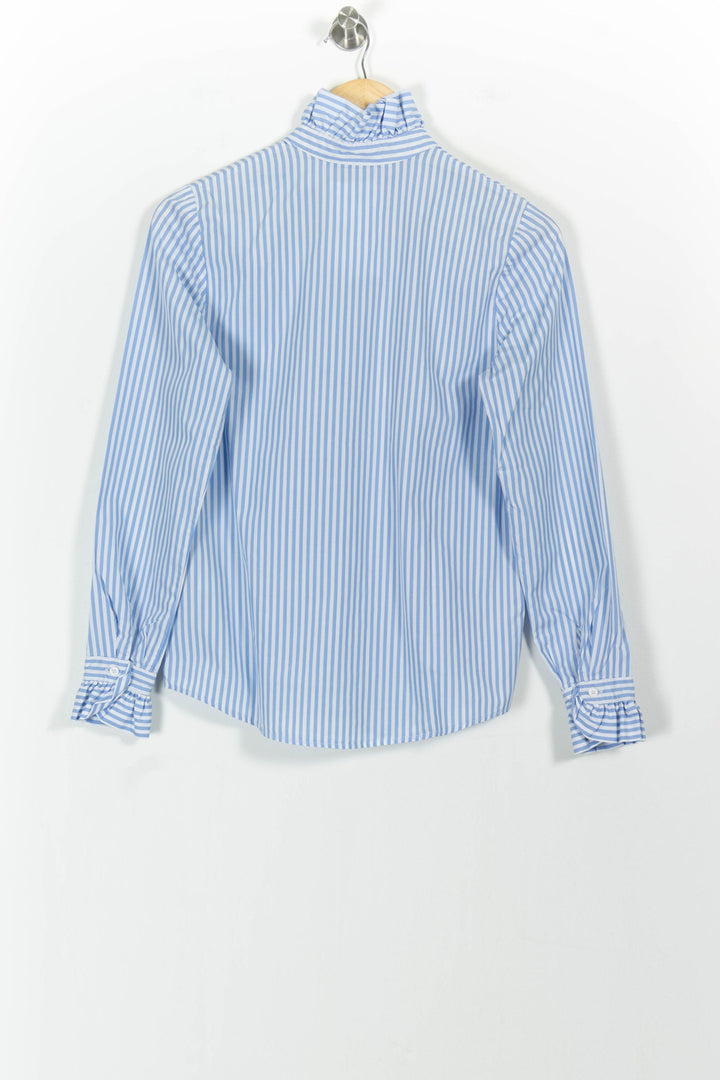 Chemise Rayée Bleue et Blanche - Taille S/36 de la marque Claudie Pierlot | PARAD101439 - Vendu par Paradigme - Image 4