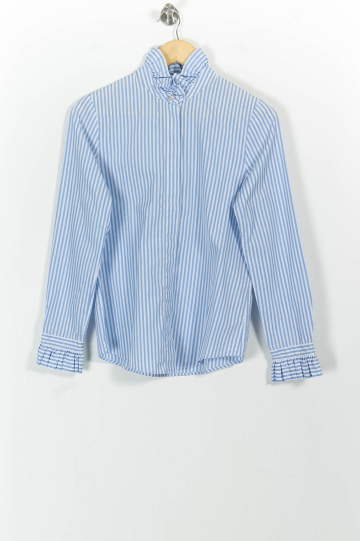 Chemise Rayée Bleue et Blanche - Taille S/36 de la marque Claudie Pierlot | PARAD101439 - Vendu par Paradigme - Image 2