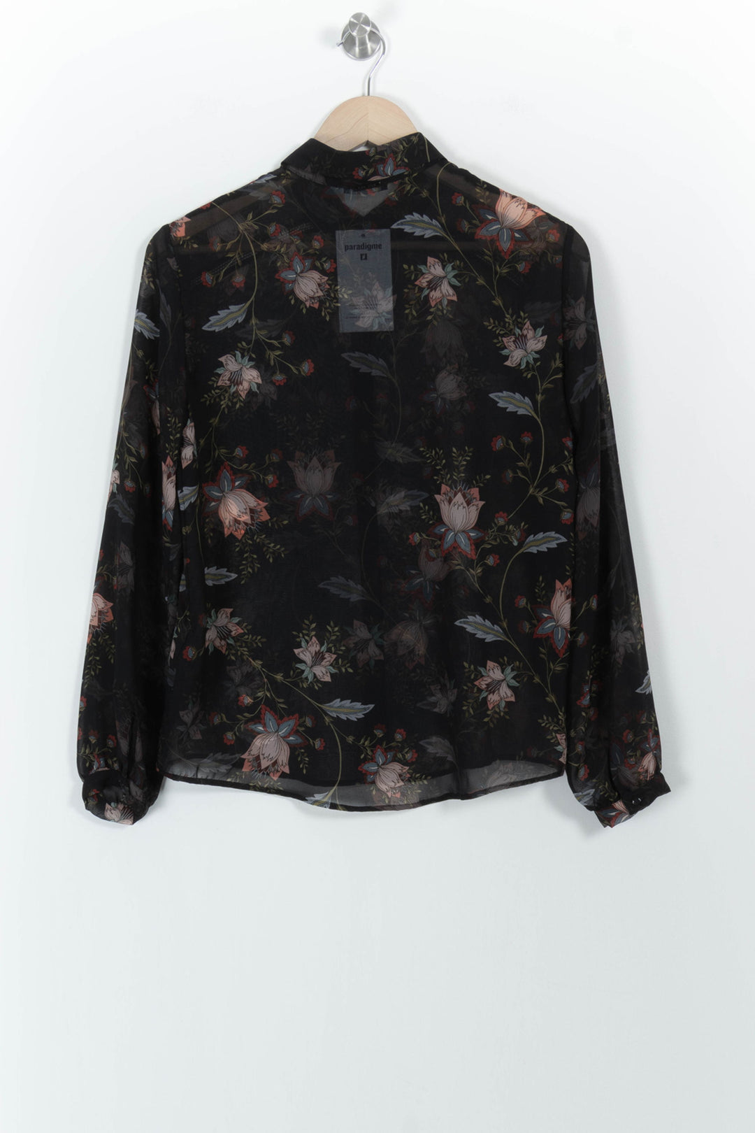 Blouse Noire à Fleurs - Taille XS/34 de la marque One Step | PARAD101441 - Vendu par Paradigme - Image 4