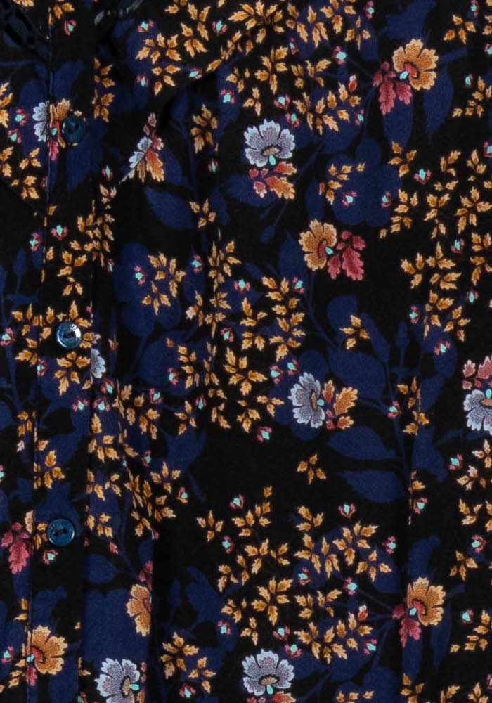 Blouse Bleue et Noire - Taille XS/34 de la marque One Step | PARAD101445 - Vendu par Paradigme - Image 3