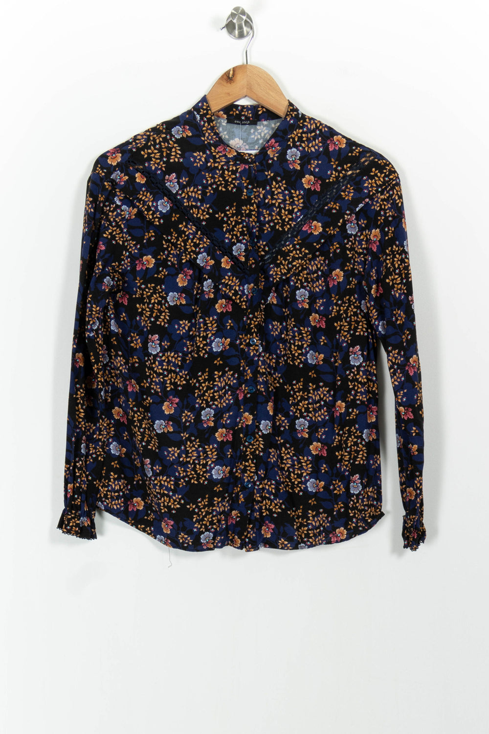 Blouse Bleue et Noire - Taille XS/34 de la marque One Step | PARAD101445 - Vendu par Paradigme - Image 2