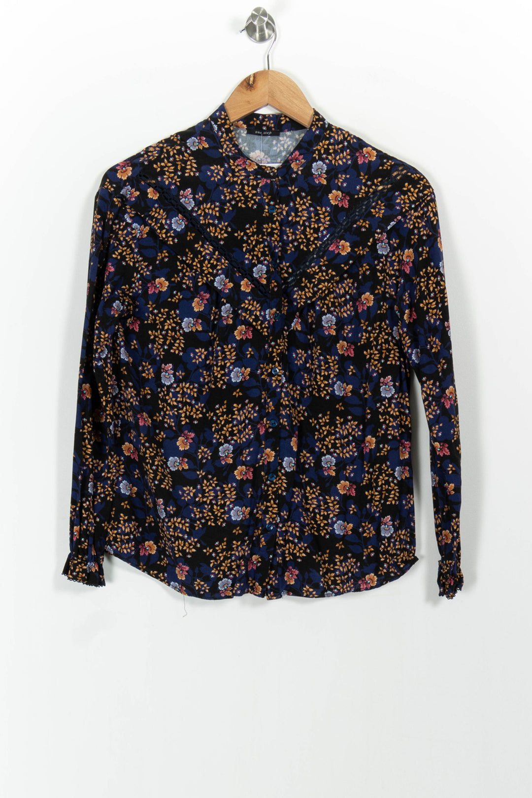 Blouse Bleue et Noire - Taille XS/34 de la marque One Step | PARAD101445 - Vendu par Paradigme - Image 2