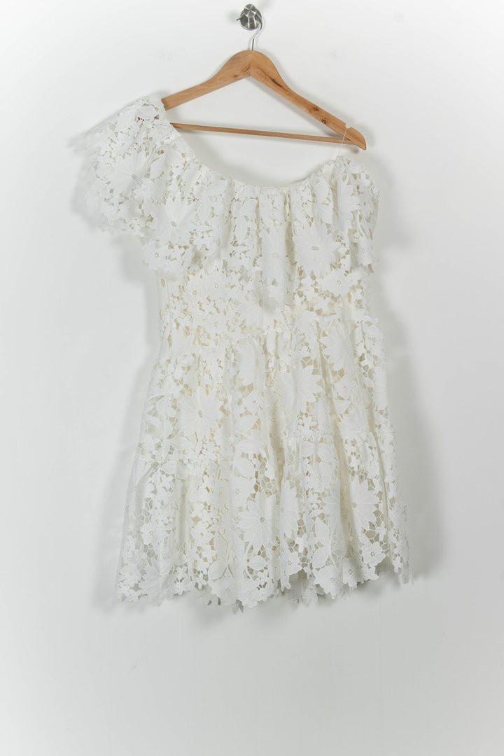 Robe En Dentelle Blanche - Taille M/38 de la marque Modetrotter | PARAD101446 - Vendu par Paradigme - Image 4