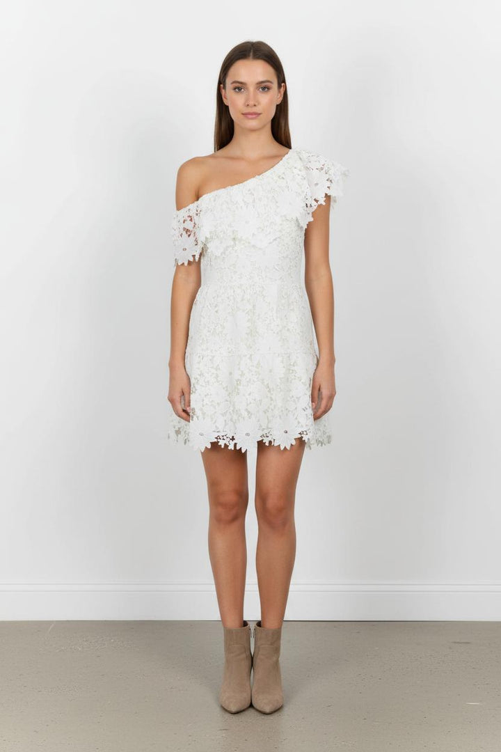 Robe En Dentelle Blanche - Taille M/38 de la marque Modetrotter | PARAD101446 - Vendu par Paradigme - Image 1
