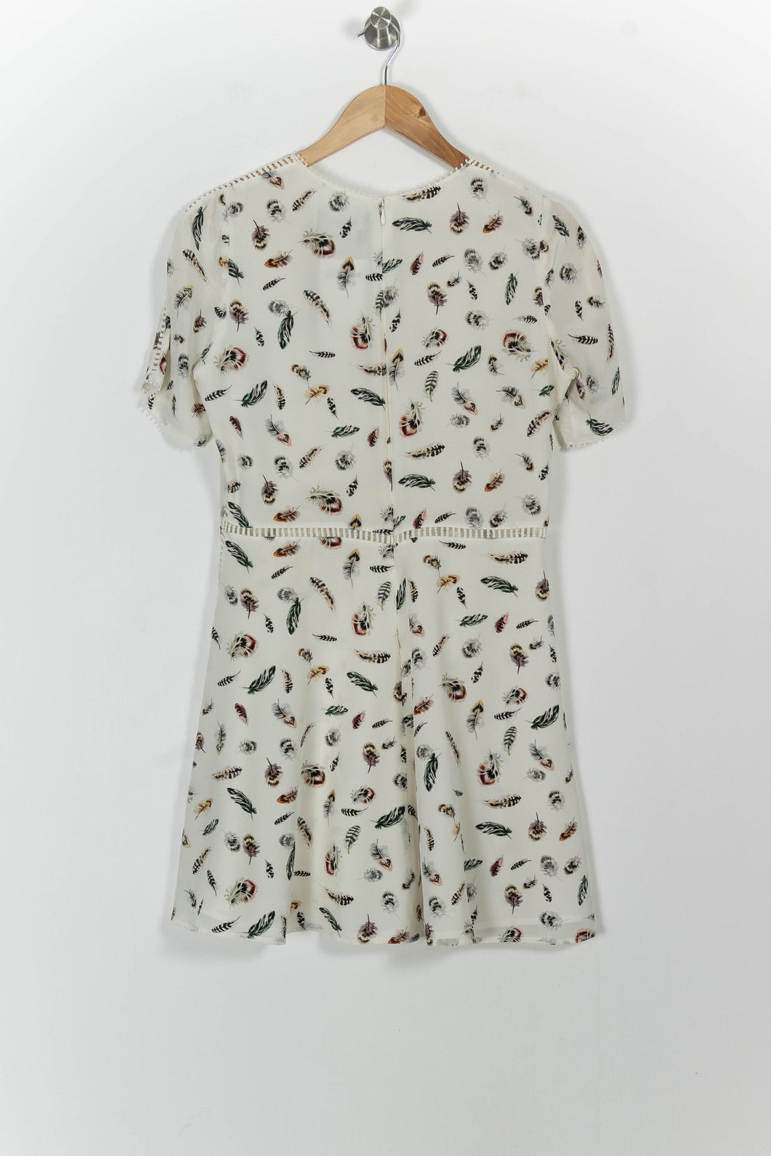 Robe Courte Blanche - Taille S/36 de la marque The Kooples | PARAD101450 - Vendu par Paradigme - Image 4