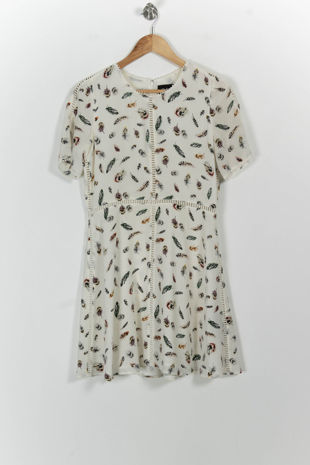 Robe Courte Blanche - Taille S/36 de la marque The Kooples | PARAD101450 - Vendu par Paradigme - Image 2