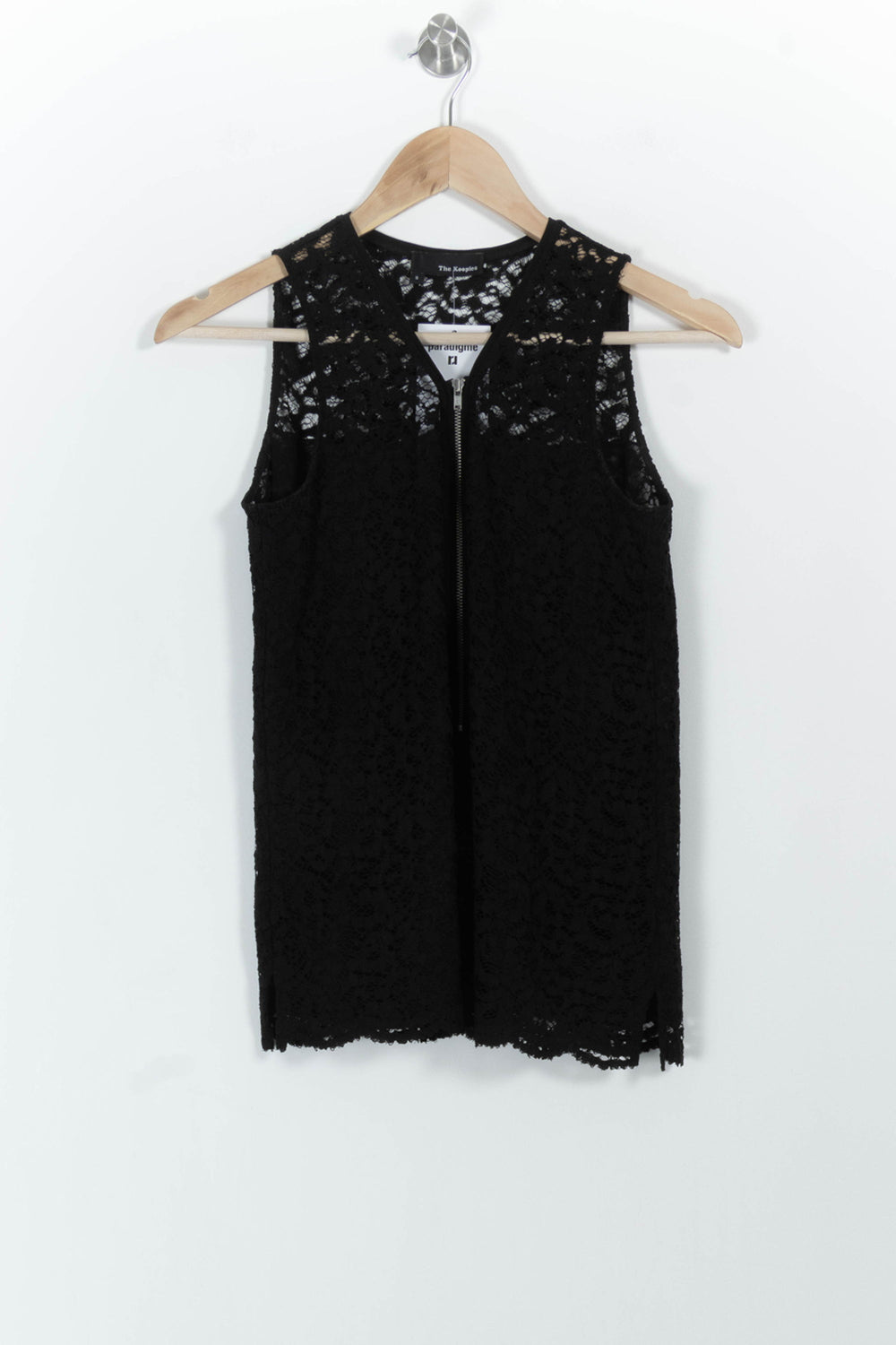 Top Sans Manches Noir - Taille S/36 de la marque The Kooples | PARAD101452 - Vendu par Paradigme - Image 2
