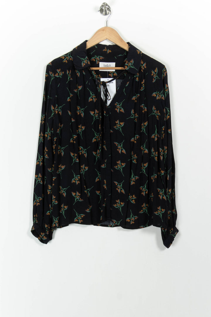 Blouse Noire - Taille M/38 de la marque ba&sh | PARAD101457 - Vendu par Paradigme - Image 2