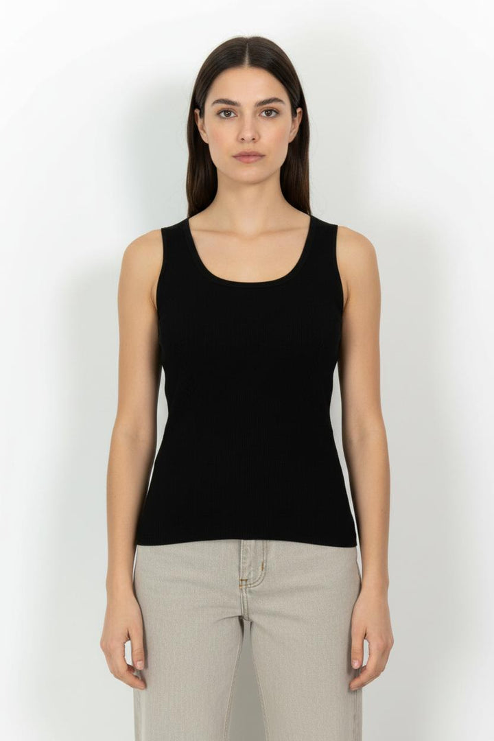 Débardeur Noir - Taille L/40 de la marque Caroll | PARAD101459 - Vendu par Paradigme - Image 1
