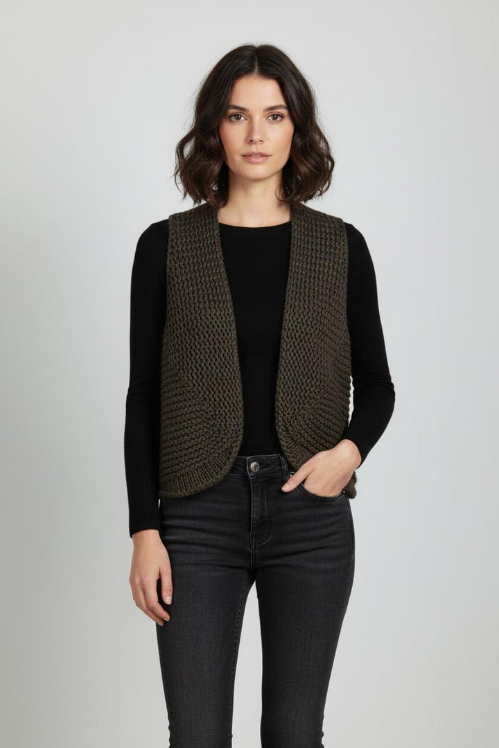 Gilet Marron - Taille M/38 de la marque Caroll | PARAD101460 - Vendu par Paradigme - Image 1