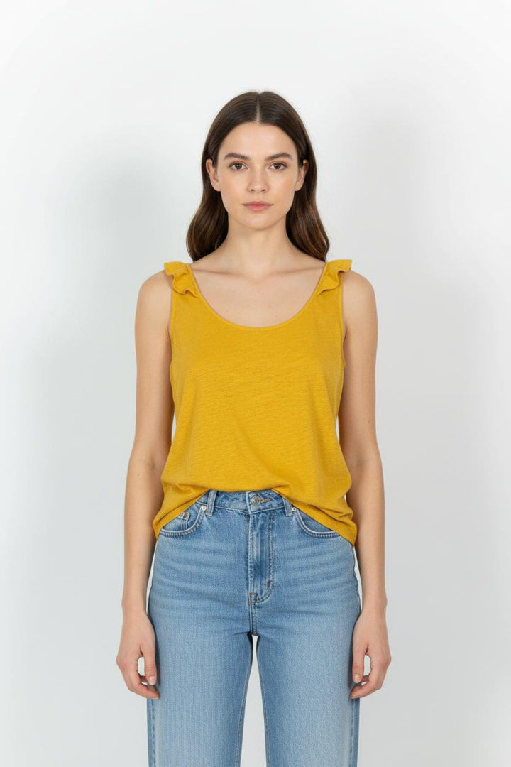 Débardeur Jaune - Taille S/36 de la marque Des petits hauts | PARAD101462 - Vendu par Paradigme - Image 1