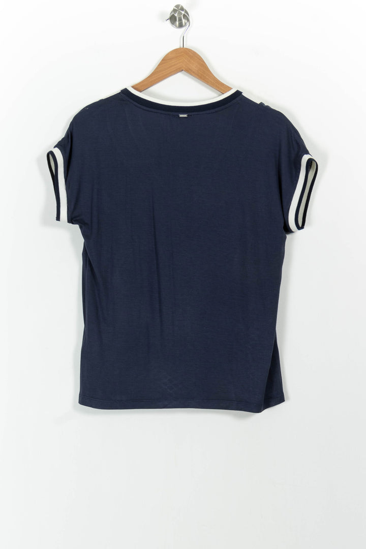 T-shirt Bleu et Blanc - Taille XS/34 de la marque IKKS | PARAD101468 - Vendu par Paradigme - Image 4