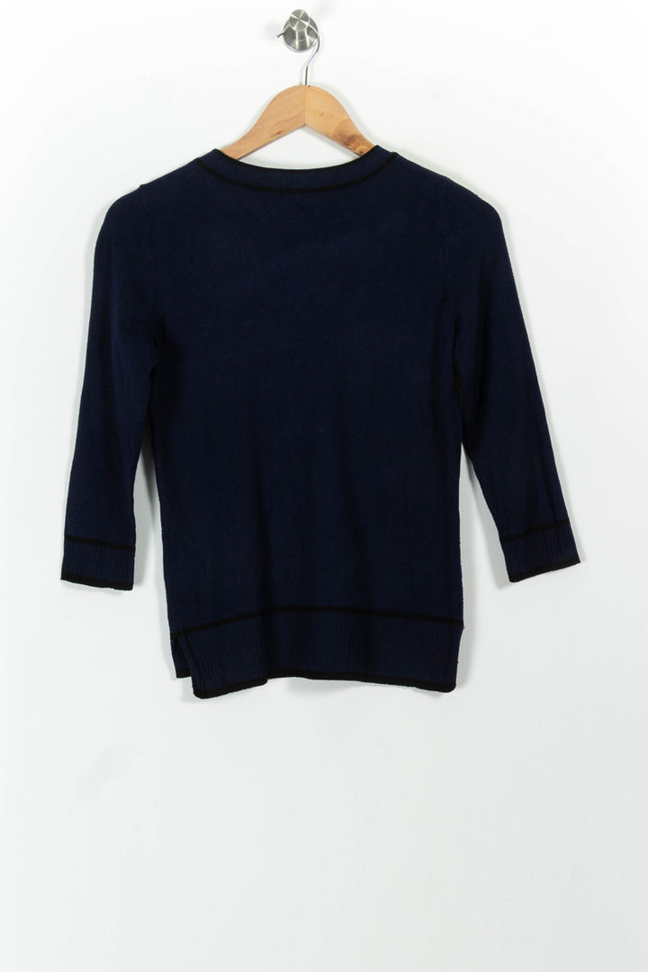 Pull Bleu - Taille S/36 de la marque Maison 123 | PARAD101470 - Vendu par Paradigme - Image 4