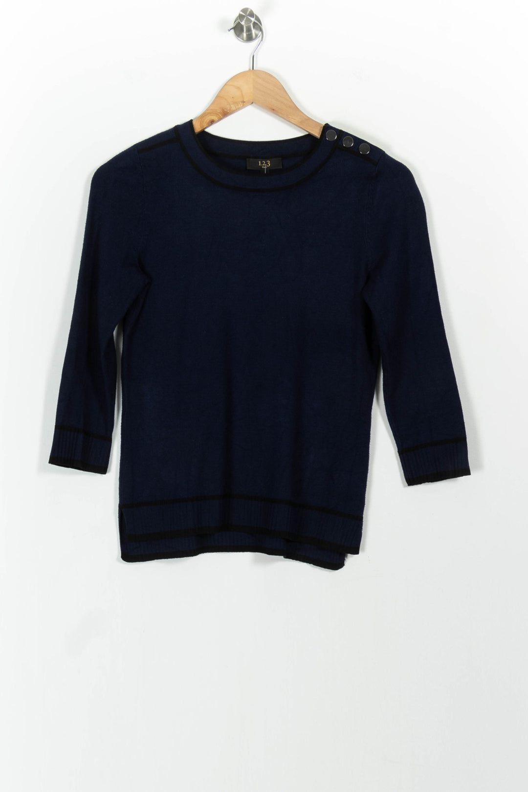 Pull Bleu - Taille S/36 de la marque Maison 123 | PARAD101470 - Vendu par Paradigme - Image 2