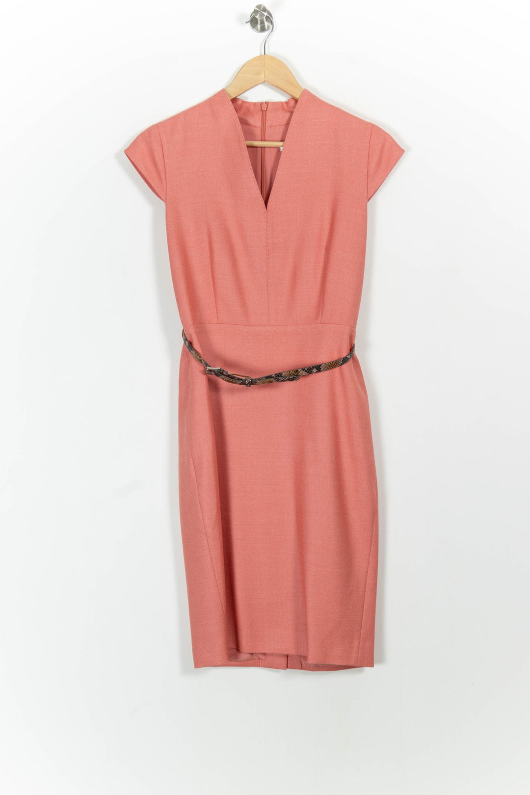 Robe Midi Rose - Taille XS/34 de la marque Max Mara | PARAD101471 - Vendu par Paradigme - Image 2