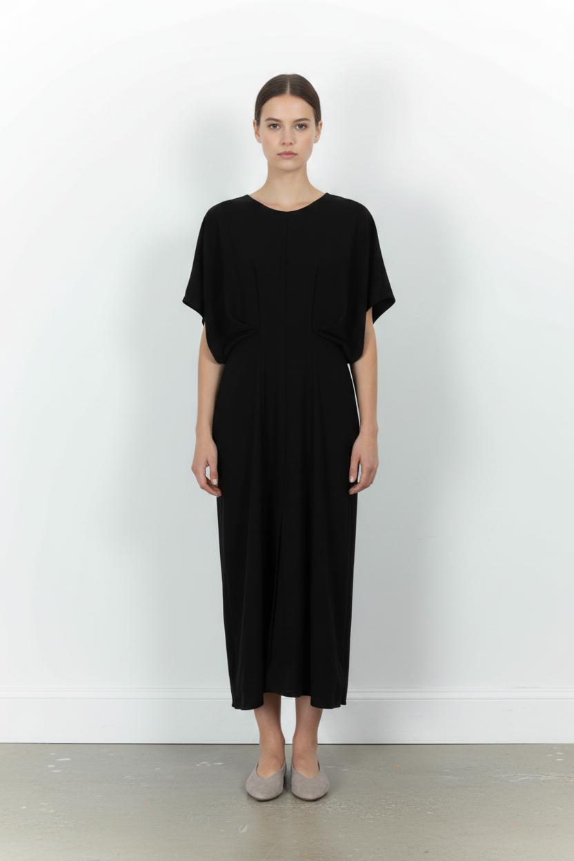 Robe Midi Noire - Taille L/40 de la marque Imperial | PARAD101478 - Vendu par Paradigme - Image 1