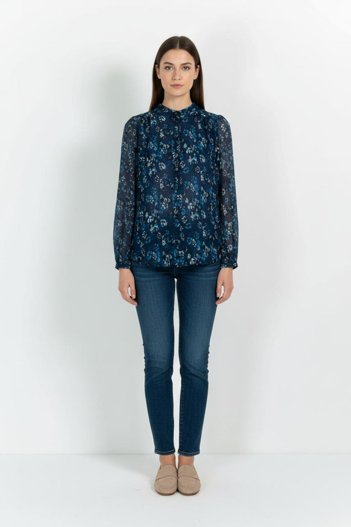 Blouse Bleu et Noir - Taille XS/34 de la marque IKKS | PARAD101481 - Vendu par Paradigme - Image 1
