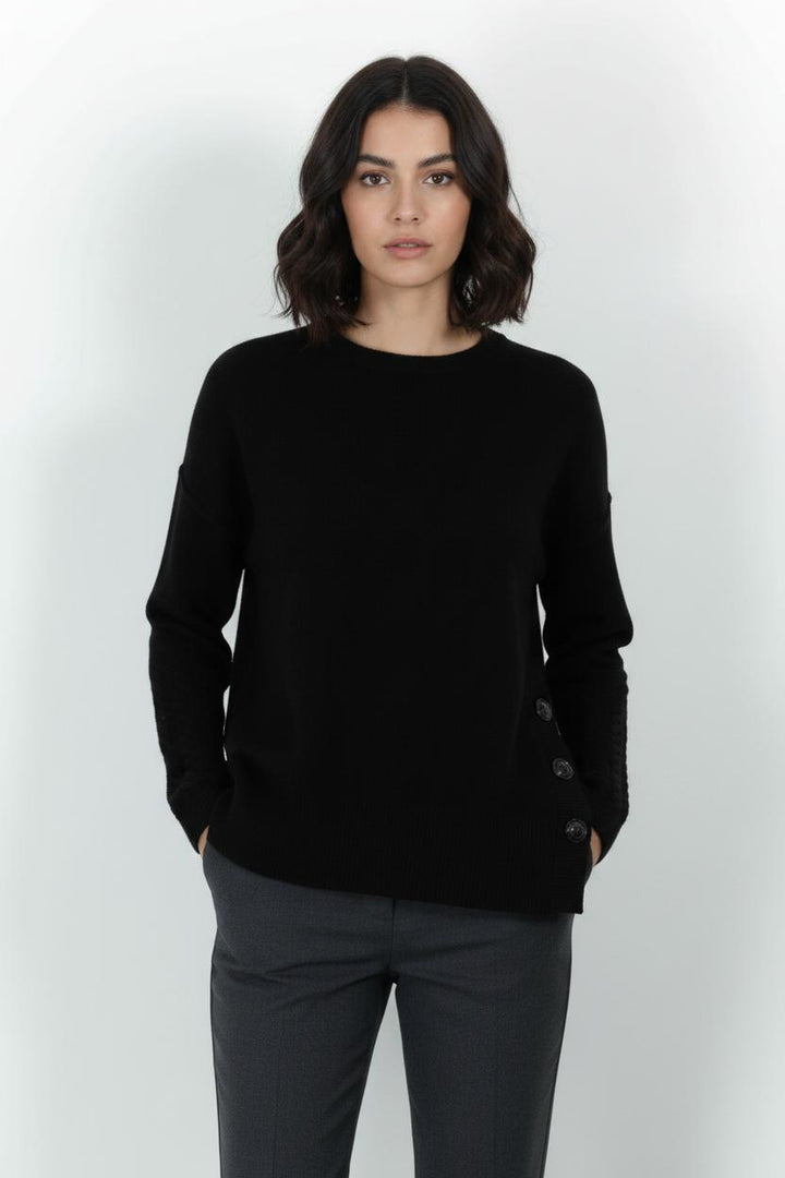 Pull Noir - Taille XS/34 de la marque IKKS | PARAD101483 - Vendu par Paradigme - Image 1