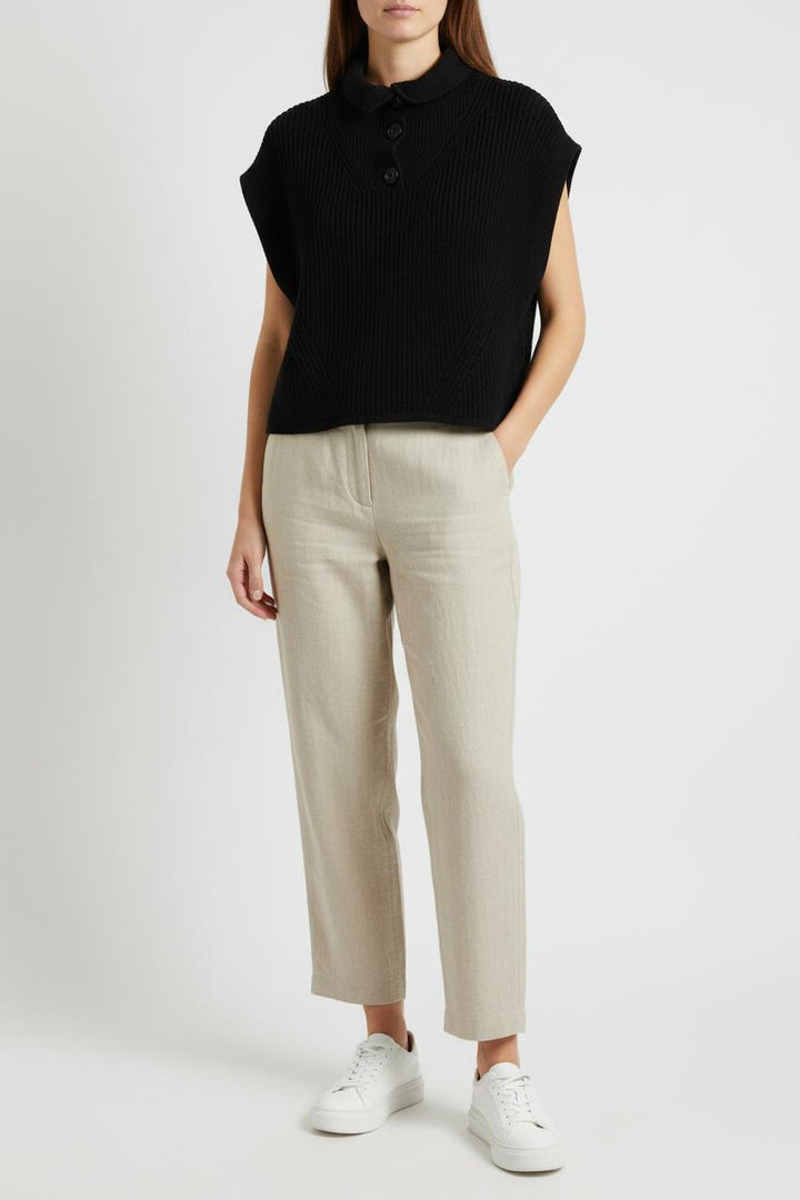 Pull Sans Manches Noir - Taille XS/34 de la marque Sessùn | PARAD101484 - Vendu par Paradigme - Image 1