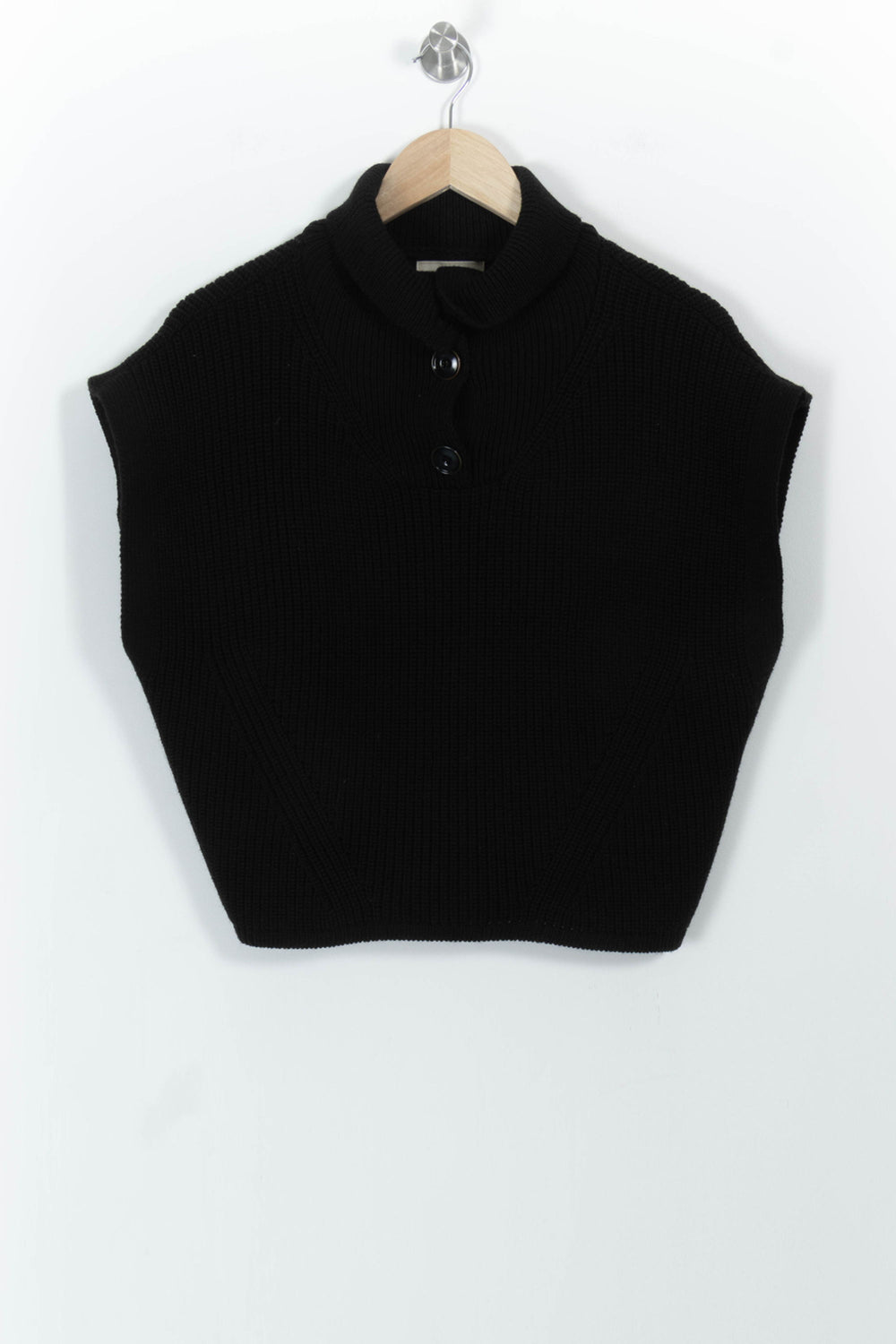 Pull Sans Manches Noir - Taille XS/34 de la marque Sessùn | PARAD101484 - Vendu par Paradigme - Image 2