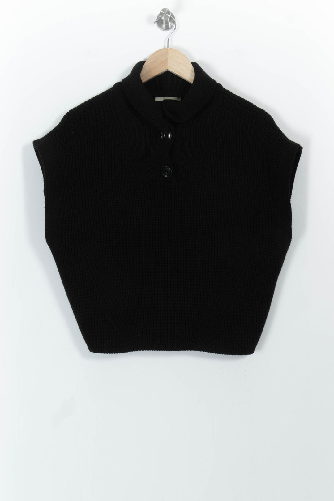 Pull Sans Manches Noir - Taille XS/34 de la marque Sessùn | PARAD101484 - Vendu par Paradigme - Image 2