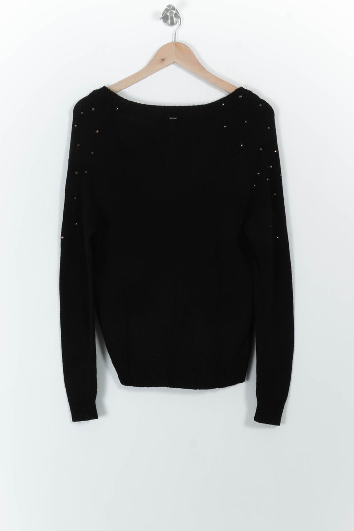 Pull Noir - Taille XS/34 de la marque IKKS | PARAD101485 - Vendu par Paradigme - Image 4