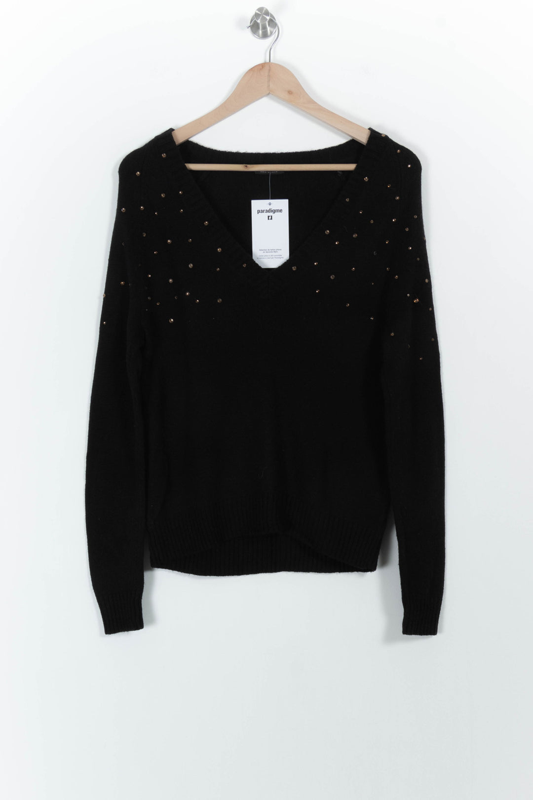 Pull Noir - Taille XS/34 de la marque IKKS | PARAD101485 - Vendu par Paradigme - Image 2