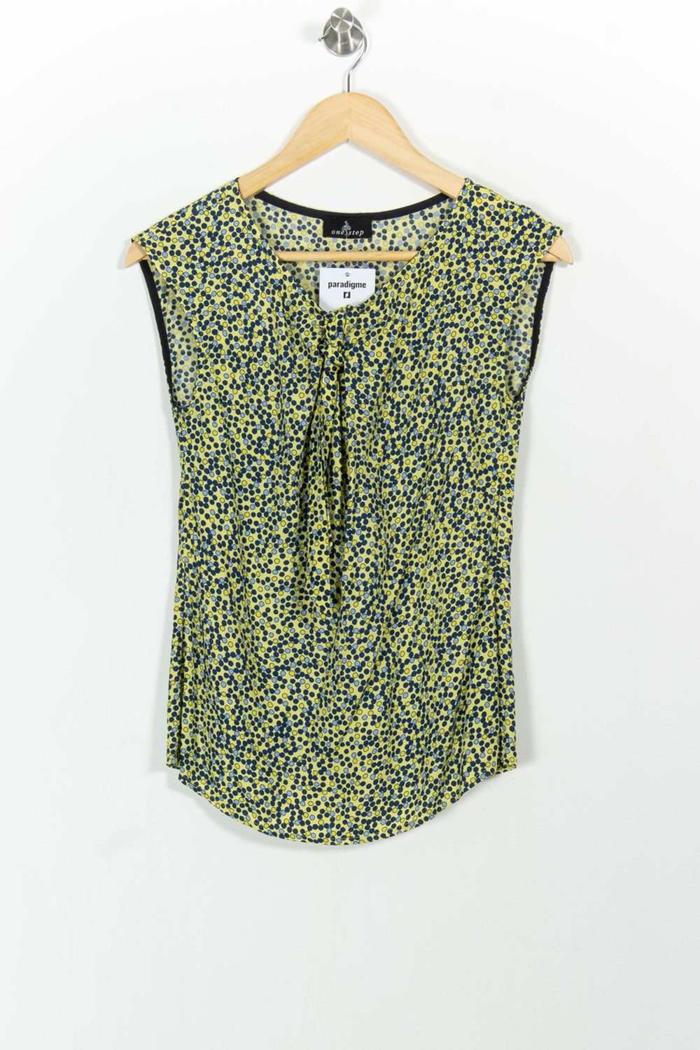 Blouse Jaune et Bleu - Taille XS/34 de la marque One Step | PARAD101489 - Vendu par Paradigme - Image 2